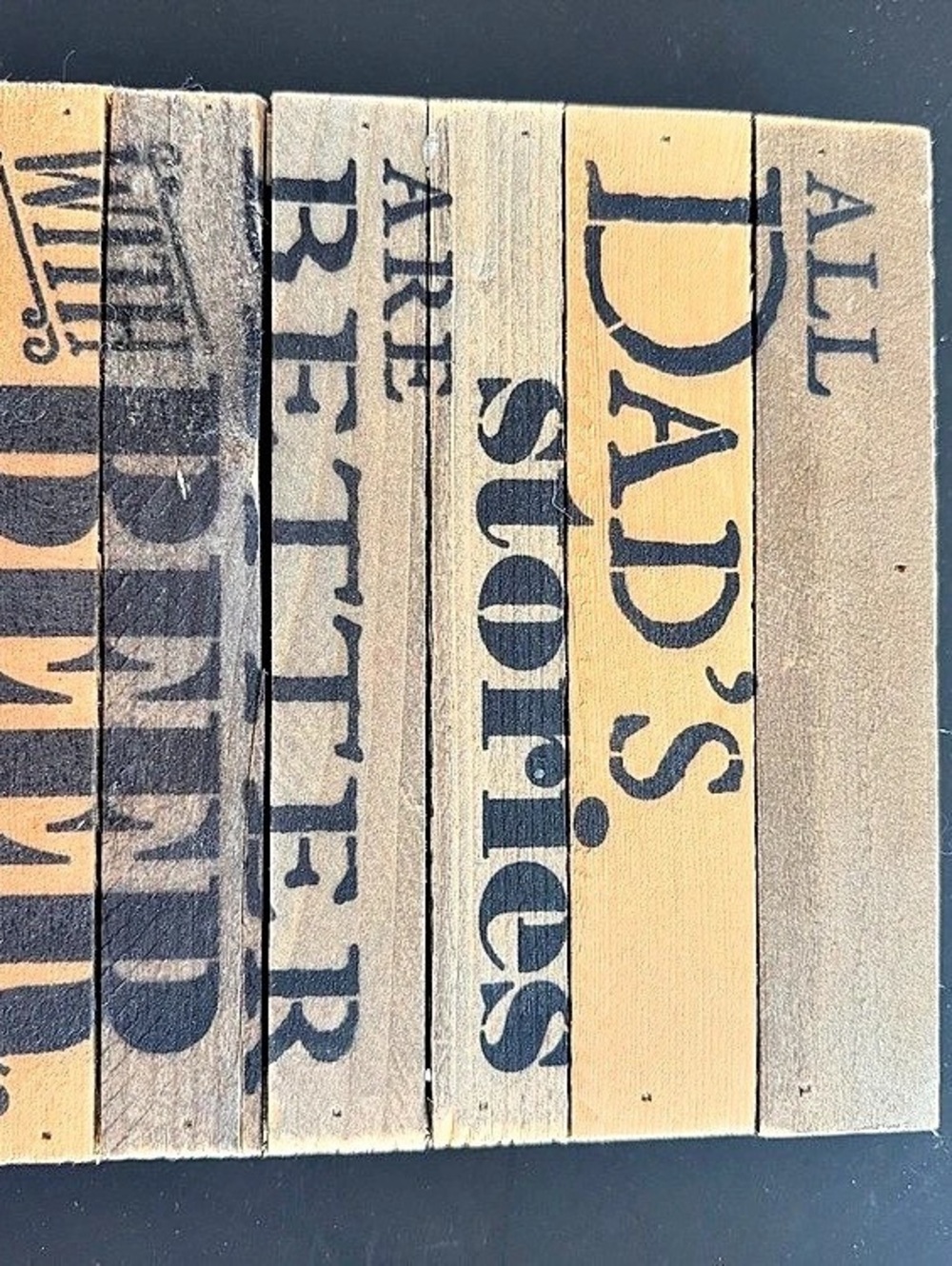 Sweet Bird & Co. Wooden Decor Block Brown